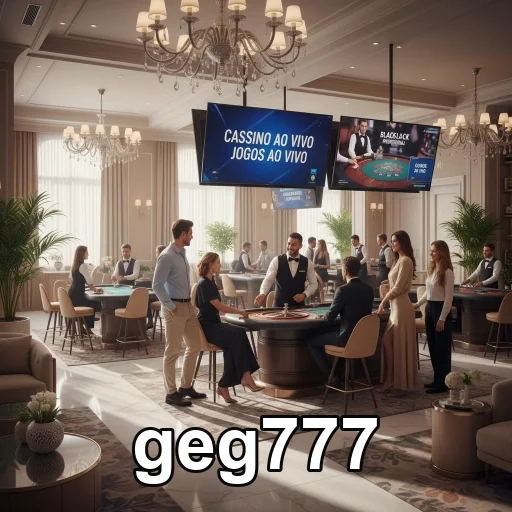 Aplicativo geg777 em smartphone mostrando jogos de cassino